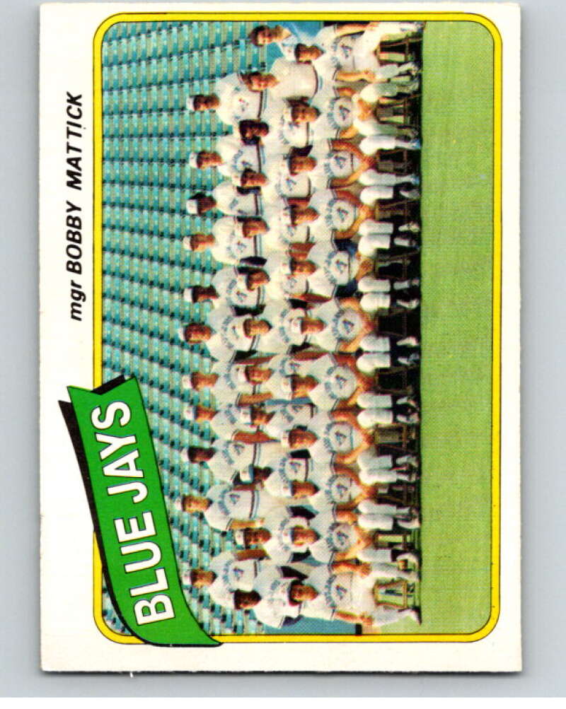 1980 O-Pee-Chee #300 Blue Jays Checklist Toronto Blue Jays V79733 Image 1