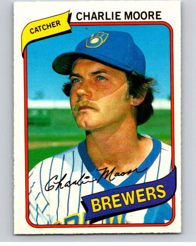 1980 O-Pee-Chee #302 Charlie Moore Milwaukee Brewers V79736 Image 1