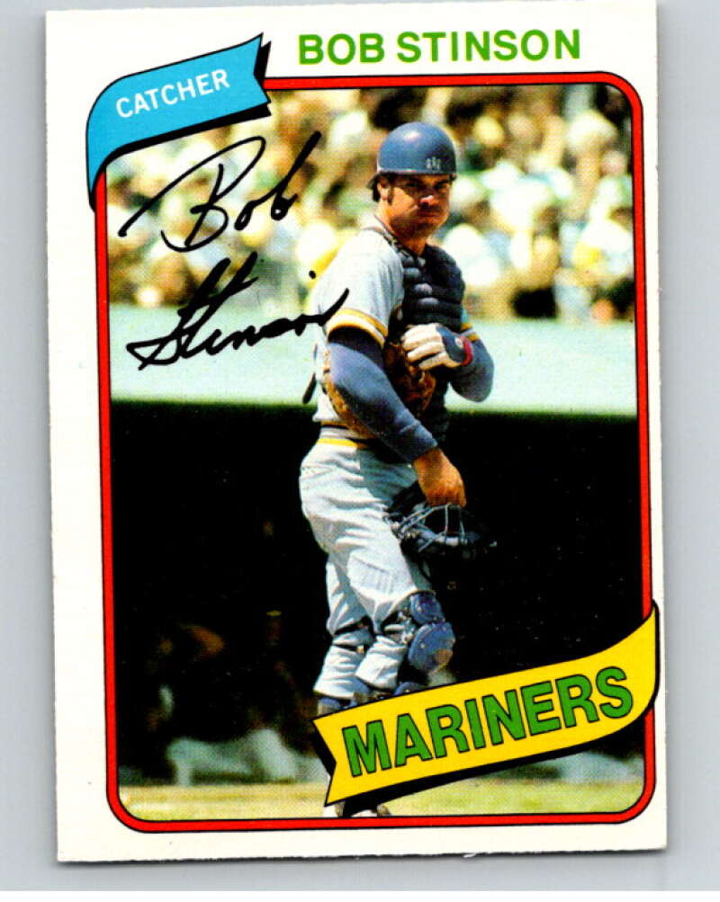 1980 O-Pee-Chee #305 Bob Stinson Seattle Mariners V79742 Image 1