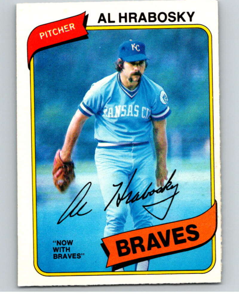 1980 O-Pee-Chee #306 Al Hrabosky Atlanta Braves/Kansas City Royals V79746 Image 1