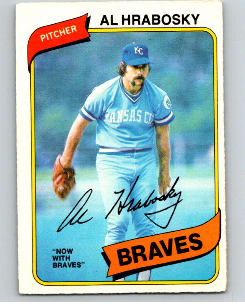 1980 O-Pee-Chee #306 Al Hrabosky Atlanta Braves/Kansas City Royals V79747 Image 1