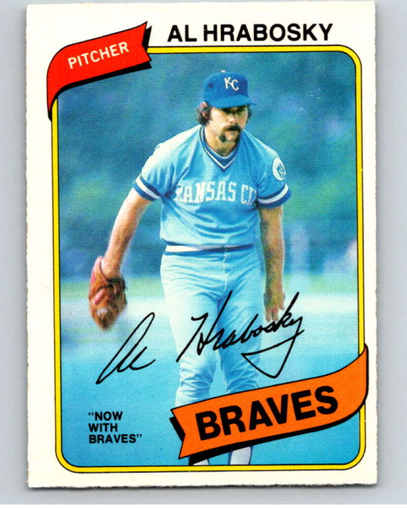 1980 O-Pee-Chee #306 Al Hrabosky Atlanta Braves/Kansas City Royals V79749 Image 1