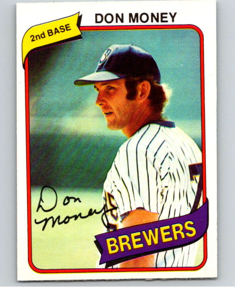 1980 O-Pee-Chee #313 Don Money Milwaukee Brewers V79767 Image 1