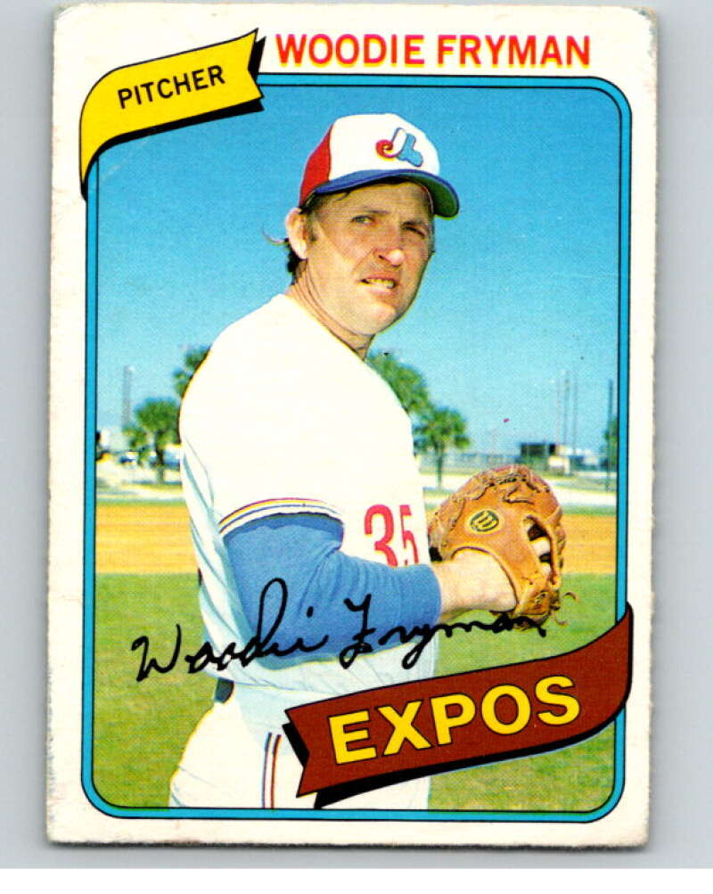 1980 O-Pee-Chee #316 Woodie Fryman Montreal Expos V79777 Image 1