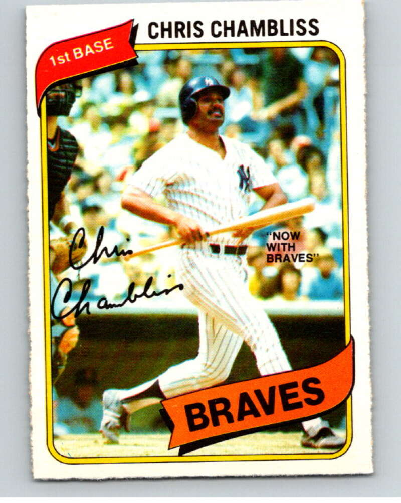 1980 O-Pee-Chee #328 Chris Chambliss Braves/New York Yankees V79812 Image 1