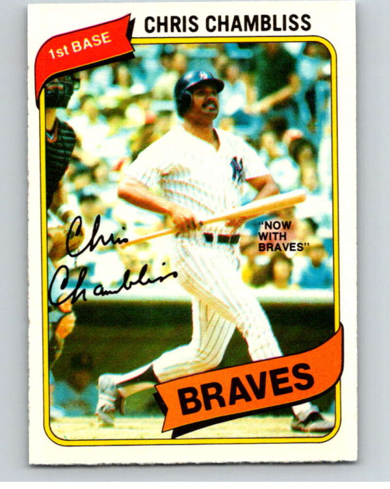 1980 O-Pee-Chee #328 Chris Chambliss Braves/New York Yankees V79813 Image 1