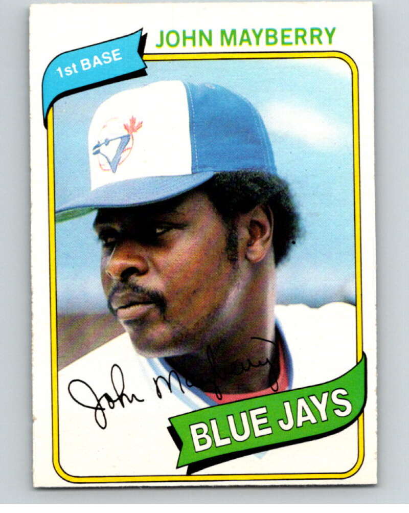 1980 O-Pee-Chee #338 John Mayberry Toronto Blue Jays V79840 Image 1