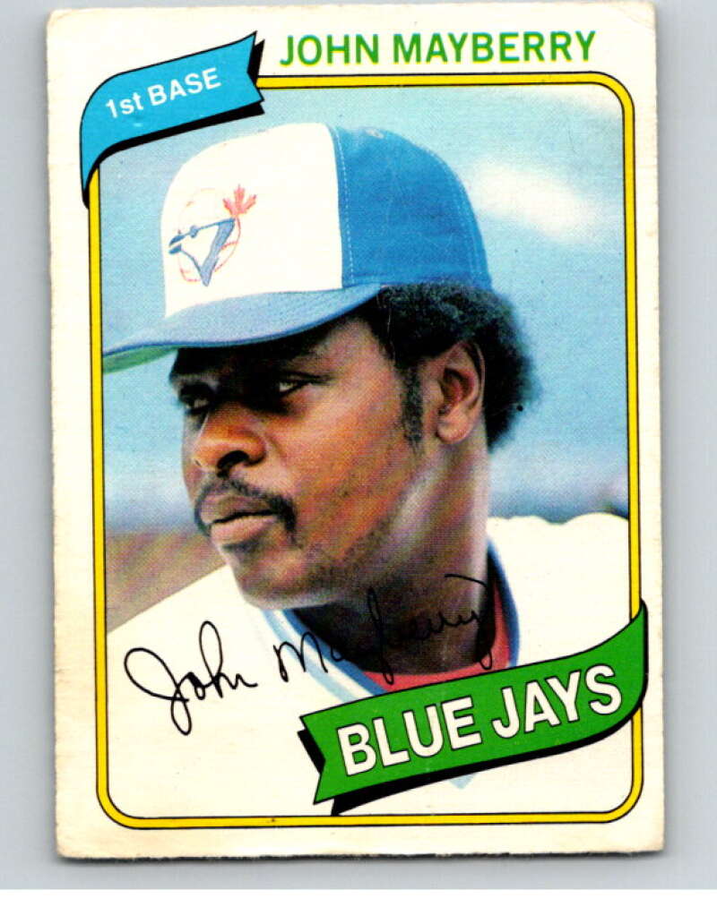 1980 O-Pee-Chee #338 John Mayberry Toronto Blue Jays V79842 Image 1