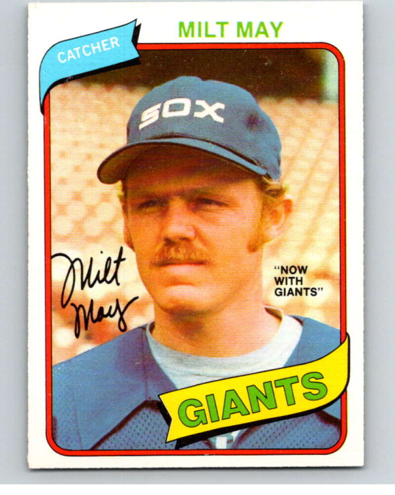 1980 O-Pee-Chee #340 Milt May Giants/ White Sox V79847 Image 1