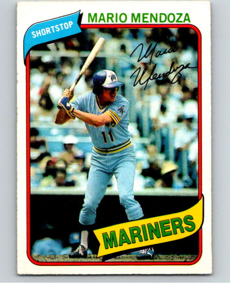 1980 O-Pee-Chee #344 Mario Mendoza Seattle Mariners V79854 Image 1