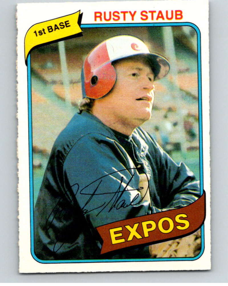 1980 O-Pee-Chee #347 Rusty Staub Montreal Expos V79861 Image 1