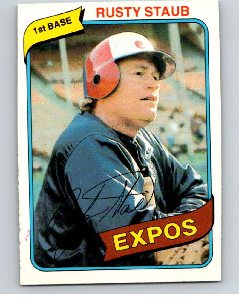 1980 O-Pee-Chee #347 Rusty Staub Montreal Expos V79862 Image 1