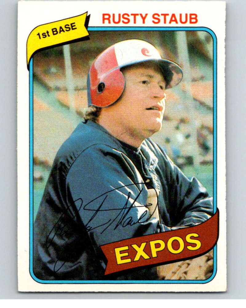 1980 O-Pee-Chee #347 Rusty Staub Montreal Expos V79863 Image 1