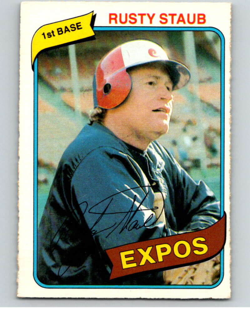 1980 O-Pee-Chee #347 Rusty Staub Montreal Expos V79864 Image 1