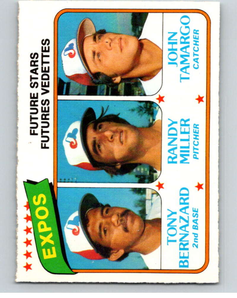 1980 O-Pee-Chee #351 Bernazard/Miller/Tamargo Expos Prospects V79881 Image 1