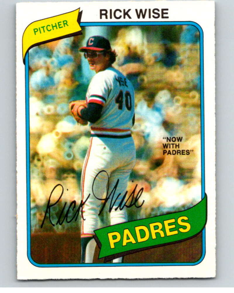1980 O-Pee-Chee #370 Rick Wise San Diego Padres/Cleveland Indians V79928 Image 1