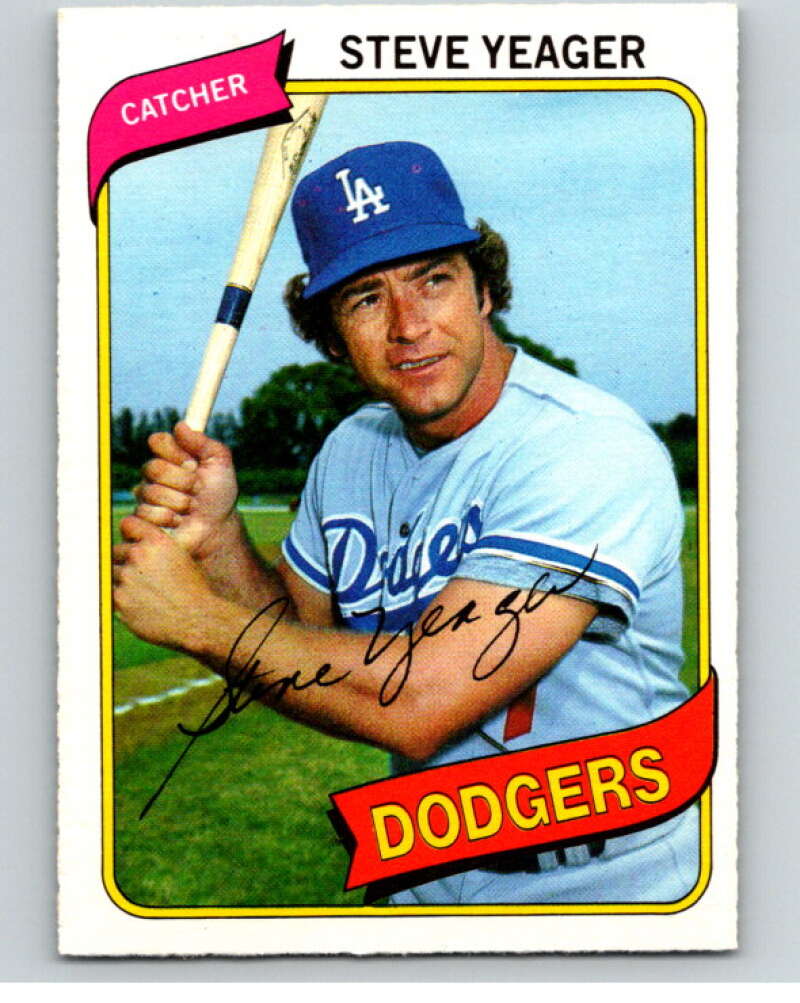1980 O-Pee-Chee #371 Steve Yeager Los Angeles Dodgers V79929 Image 1