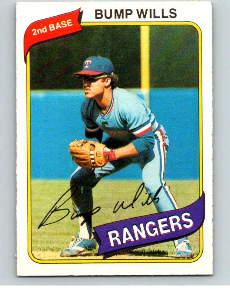 1980 O-Pee-Chee #373 Bump Wills Texas Rangers V79938 Image 1