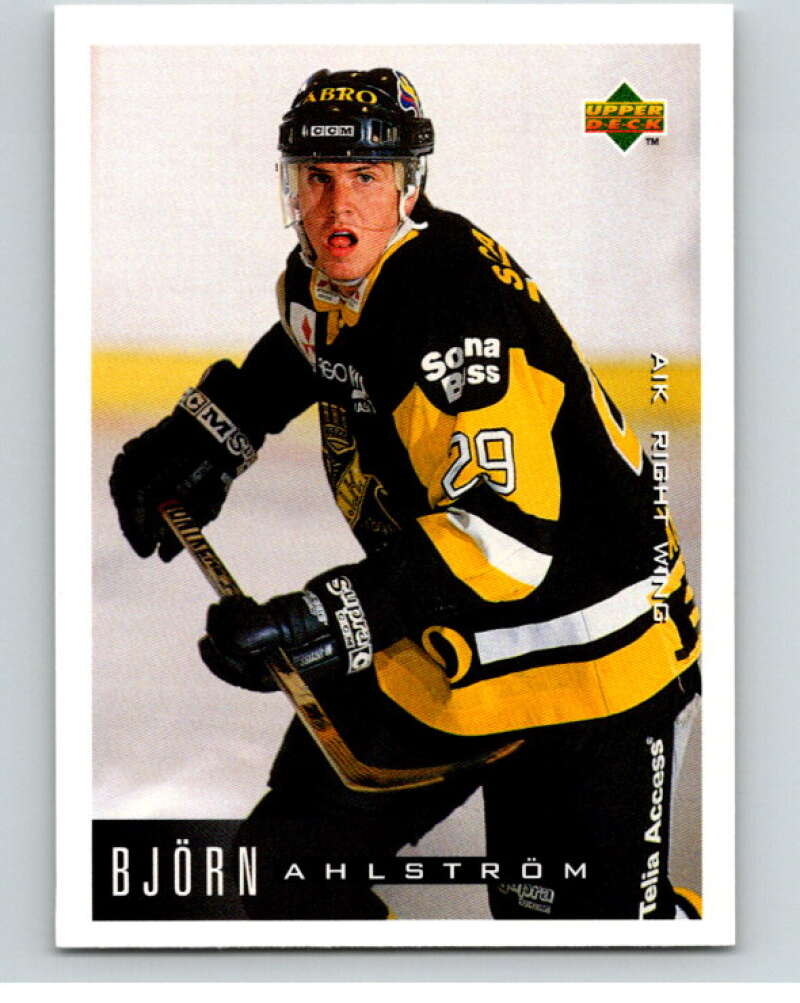 1995-96 Swedish Upper Deck #16 Bjorn Ahlstrom V80024 Image 1