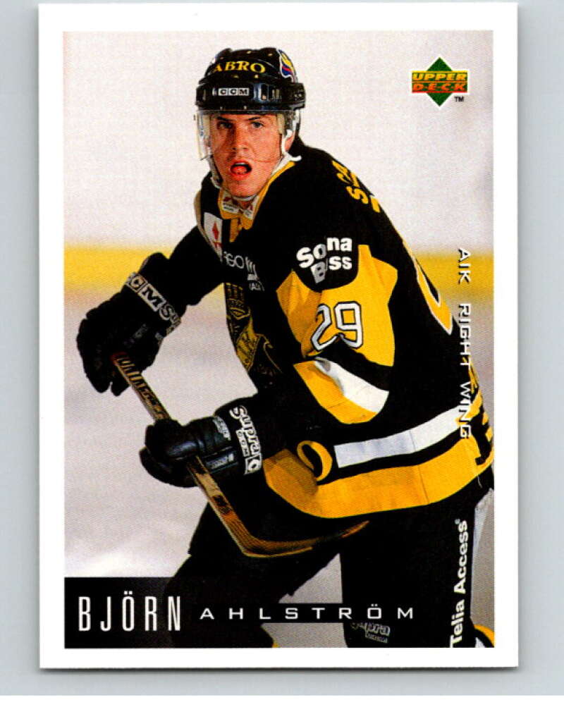1995-96 Swedish Upper Deck #16 Bjorn Ahlstrom V80025 Image 1