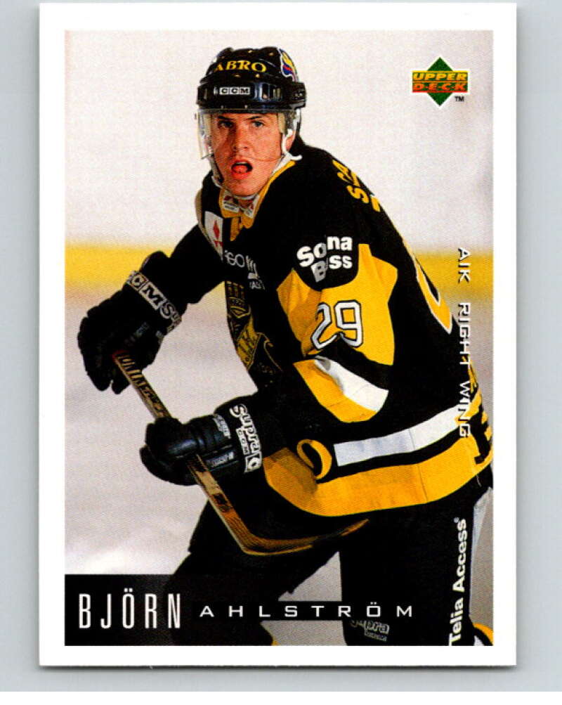 1995-96 Swedish Upper Deck #16 Bjorn Ahlstrom V80026 Image 1