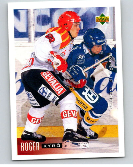 1995-96 Swedish Upper Deck #27 Roger Kyro V80046 Image 1