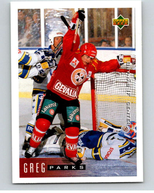 1995-96 Swedish Upper Deck #32 Greg Parks V80052 Image 1