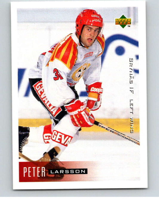 1995-96 Swedish Upper Deck #34 Peter Larsson V80057 Image 1