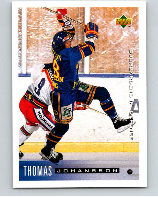 1995-96 Swedish Upper Deck #40 Thomas Johansson V80063 Image 1