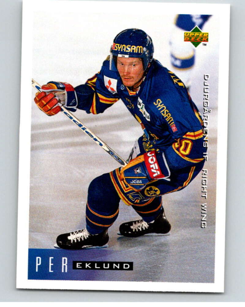 1995-96 Swedish Upper Deck #50 Per Eklund V80082 Image 1