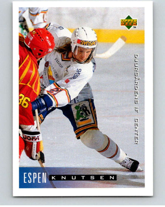1995-96 Swedish Upper Deck #51 Espen Knutsen V80084 Image 1
