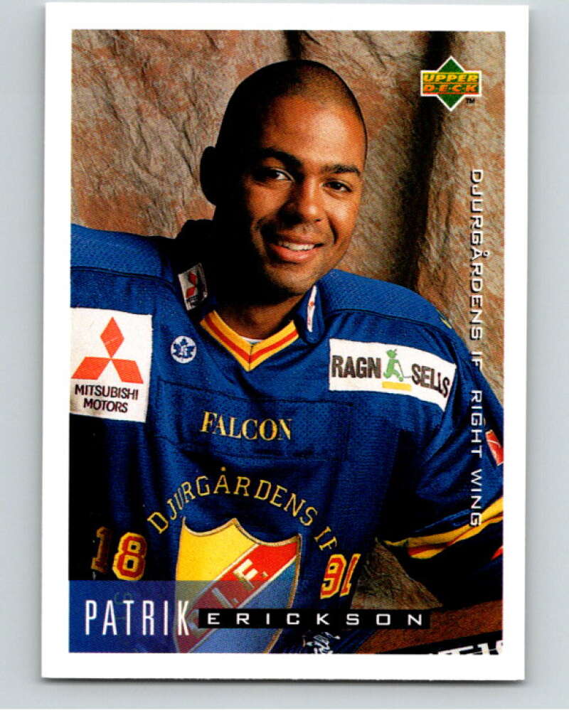 1995-96 Swedish Upper Deck #54 Patrik Erickson V80091 Image 1