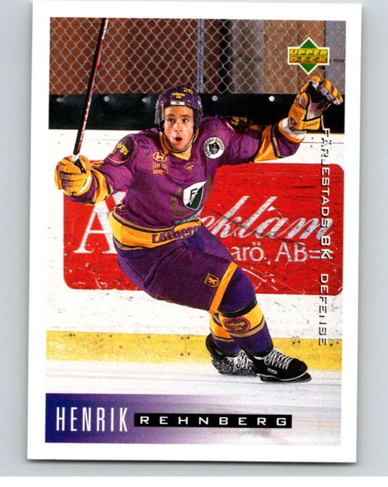 1995-96 Swedish Upper Deck #61 Henrik Rehnberg V80102 Image 1