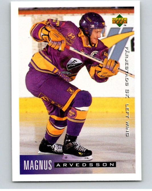 1995-96 Swedish Upper Deck #67 Magnus Arvedsson V80109 Image 1