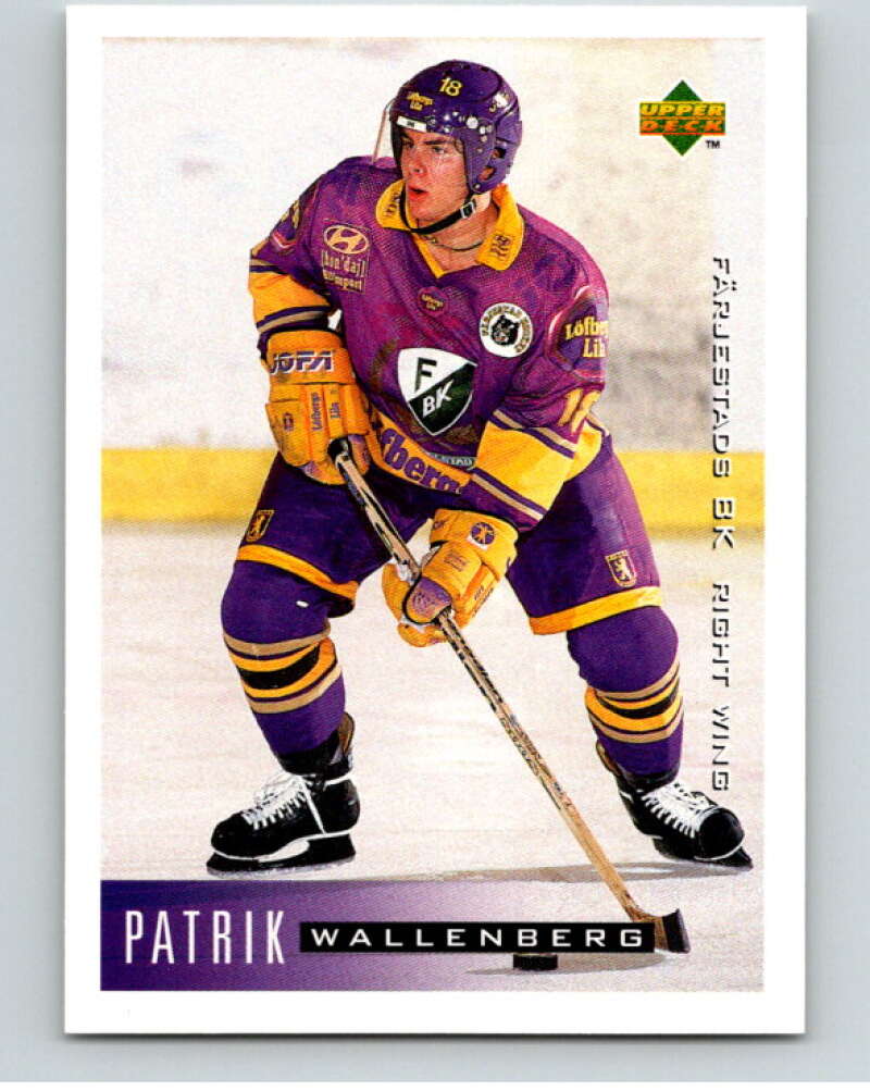 1995-96 Swedish Upper Deck #70 Patrik Wallenberg V80116 Image 1
