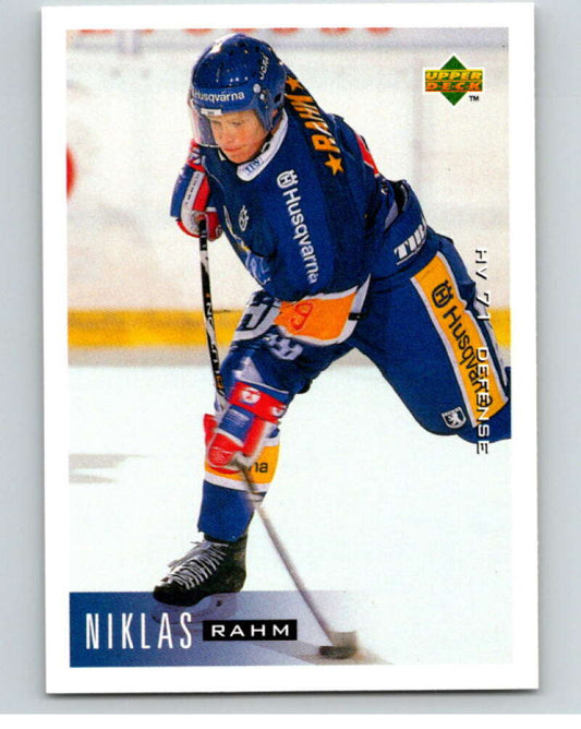 1995-96 Swedish Upper Deck #77 Niklas Rahm V80124 Image 1