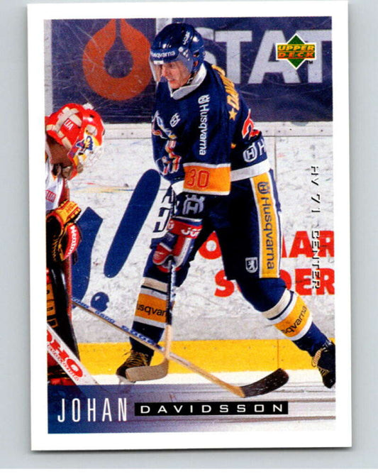 1995-96 Swedish Upper Deck #86 Johan Davidsson V80142 Image 1