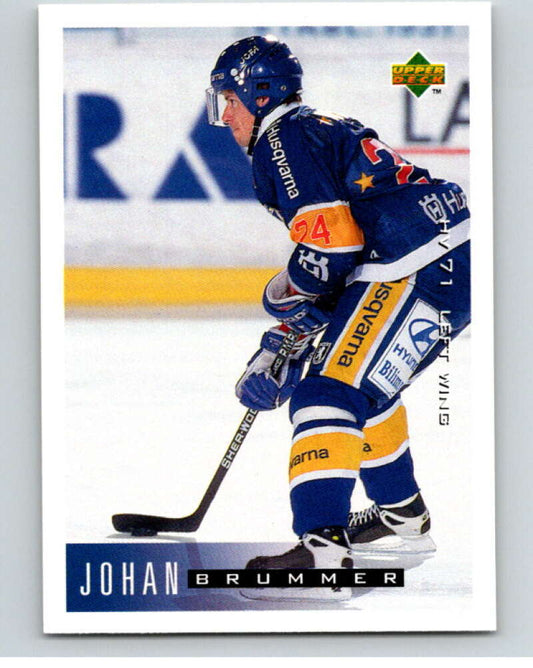 1995-96 Swedish Upper Deck #93 Johan Brummer V80157 Image 1