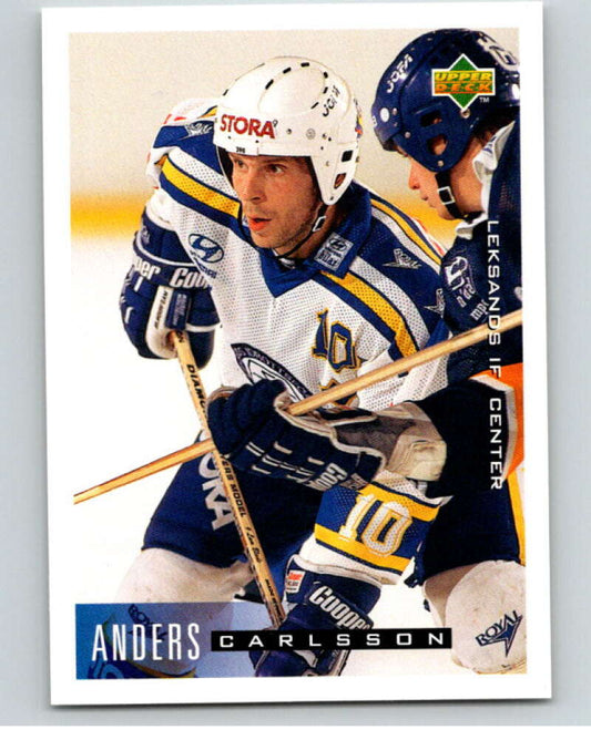 1995-96 Swedish Upper Deck #102 Anders Carlsson V80171 Image 1