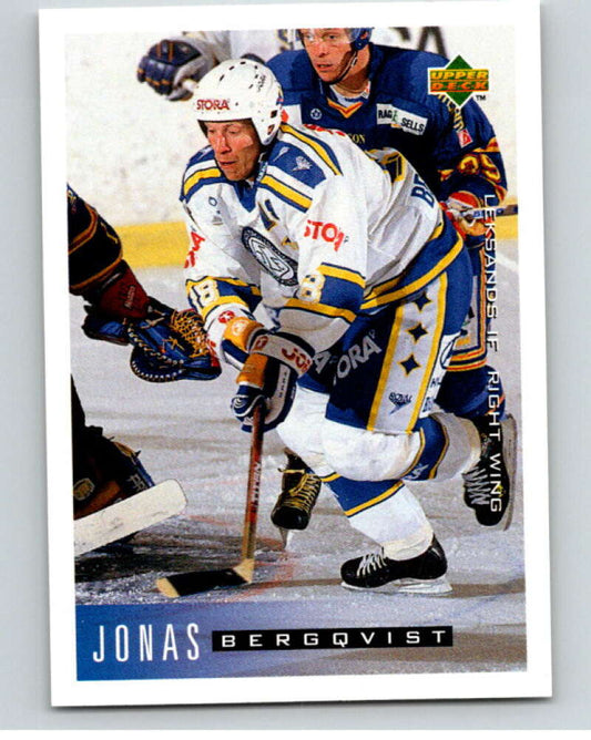 1995-96 Swedish Upper Deck #105 Jonas Bergqvist V80174 Image 1