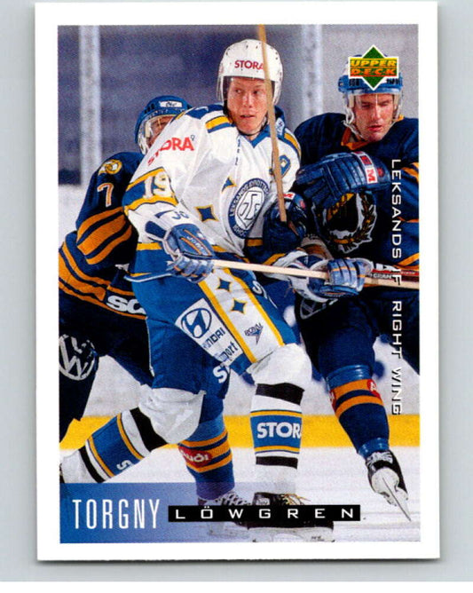 1995-96 Swedish Upper Deck #106 Torgny Lowgren V80176 Image 1