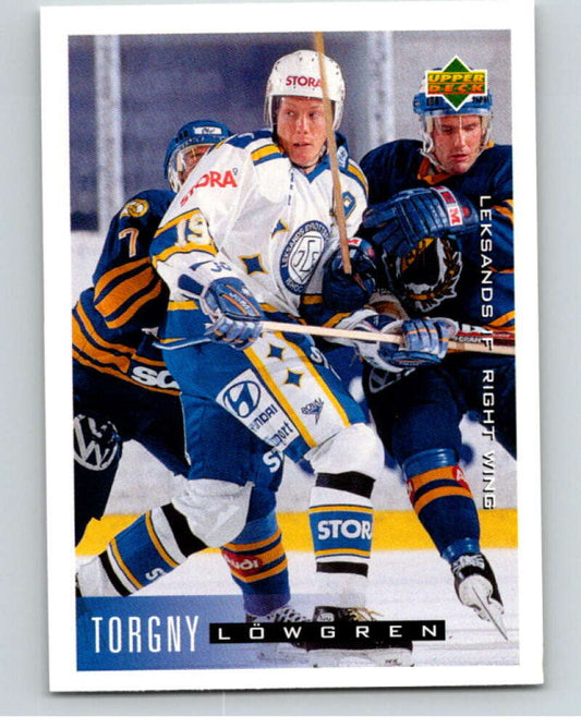 1995-96 Swedish Upper Deck #106 Torgny Lowgren V80177 Image 1