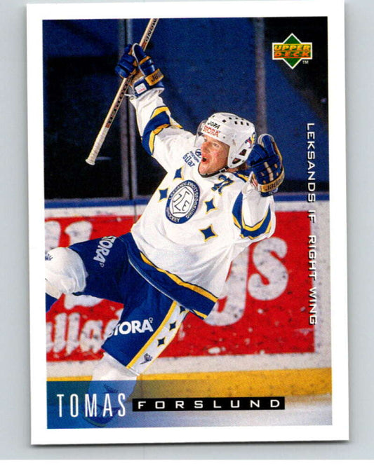 1995-96 Swedish Upper Deck #112 Tomas Forslund V80188 Image 1