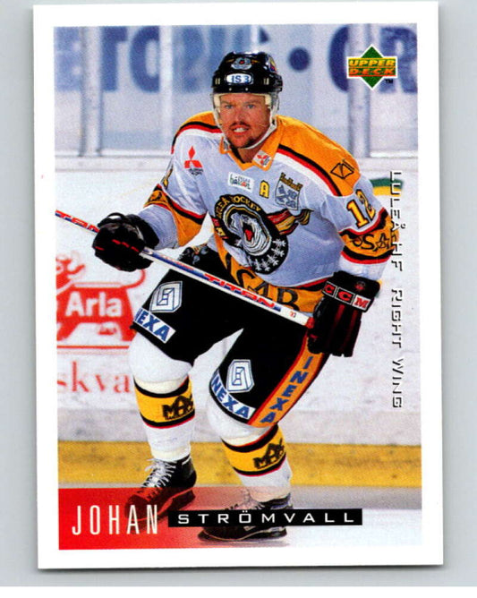 1995-96 Swedish Upper Deck #125 Johan Stromvall V80208 Image 1