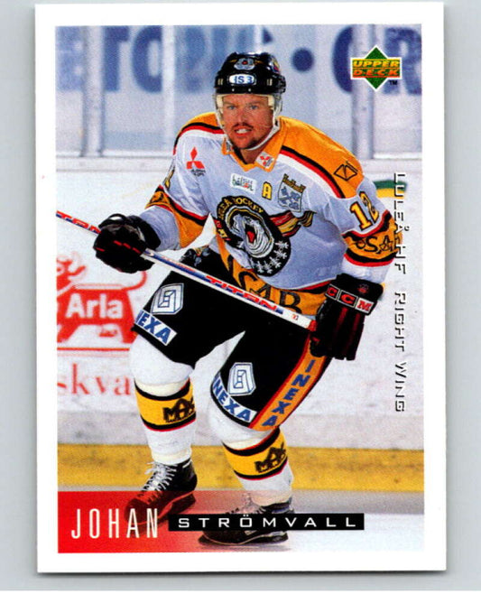 1995-96 Swedish Upper Deck #125 Johan Stromvall V80209 Image 1