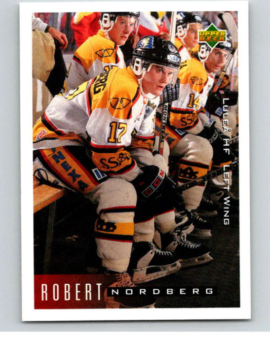 1995-96 Swedish Upper Deck #128 Robert Nordberg V80214 Image 1