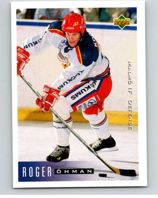 1995-96 Swedish Upper Deck #139 Roger Ohman V80228 Image 1