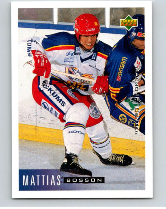 1995-96 Swedish Upper Deck #142 Mattias Bosson V80233 Image 1