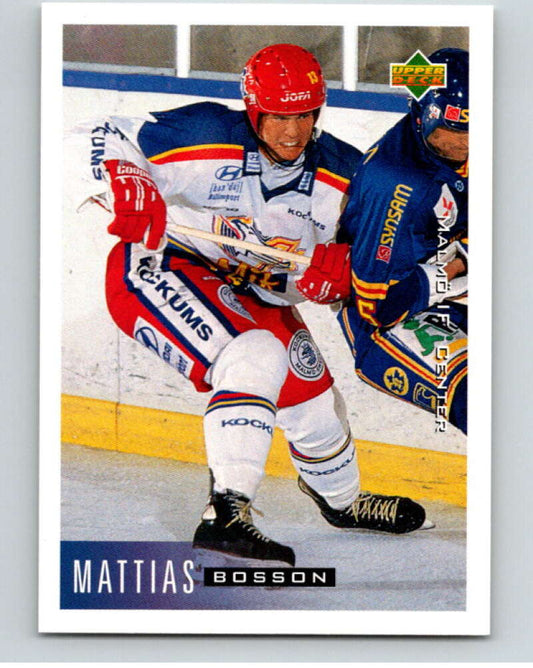 1995-96 Swedish Upper Deck #142 Mattias Bosson V80234 Image 1