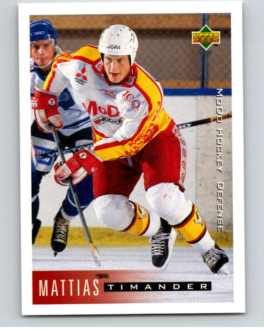 1995-96 Swedish Upper Deck #153 Mattias Timander V80253 Image 1